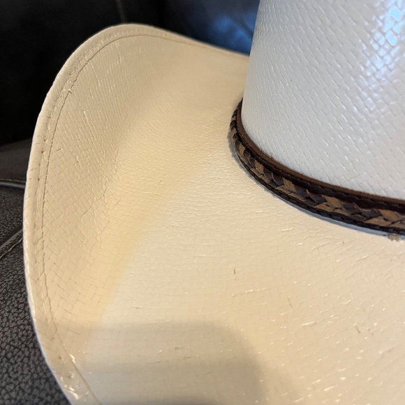 Justin Unisex Morgan Straw Cowboy Hat 7 1/4 - Picture 12 of 13